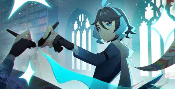 "Caeruleus", 2024 4864 x 2480 px Clip Studio Paint