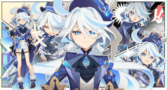 Furina Fanart, 2023 4600 x 2480 px Clip Studio Paint